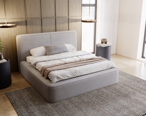 Łóżko Lumi 180 Szary